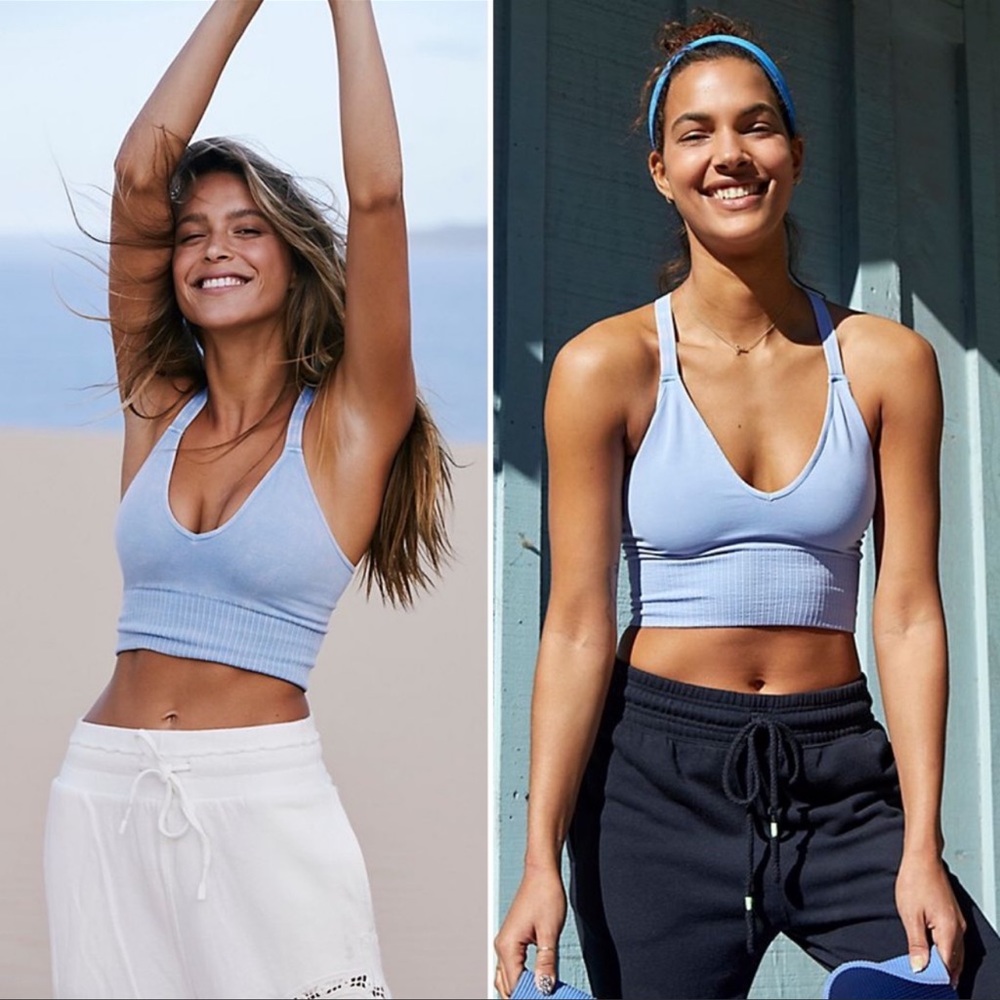 NEW Free People Movement Good Karma Shorts & Crop Top Set - Picture 2 of 7